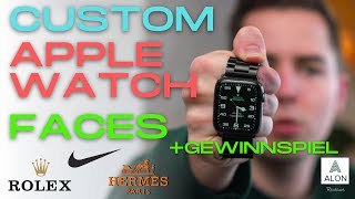 Hermès Rolex und Nike Watch Faces auf jeder Apple Watch Series 09  2024  Gewinnspiel 🏆 [upl. by Ruthven734]