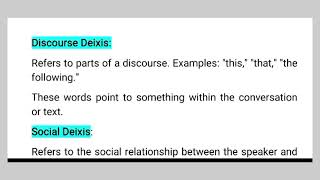 Deixis in pragmatics  What are the types of the Deixis  Linguistics [upl. by Chas]