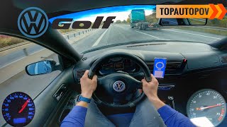 Volkswagen Golf mk4 16 74kW 105 4K60 DRIVE POV – Autonomous Driving Sound amp Acceleration [upl. by Smoht814]