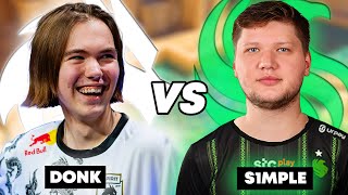 EPIC MATCH  DONK PLAYS FPL VS S1MPLE ENG SUBS CS2 FACEIT [upl. by Linehan]