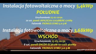 Instalacja fotowoltaiczna PV o mocy 54kWppołudnie368kWpwschód od 27052023r  Luty 2024 [upl. by Myke]