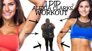 TRYING ALEXIA CLARK WORKOUT i almost died [upl. by Streeter]