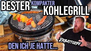 Mein bester Kohlegrill für den Balkon  Meateor Shichirin Tischgrill  BBQ amp Grillen für jedermann [upl. by Kimmy]