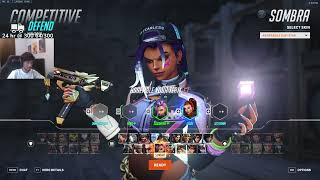 18300 Dmg 42 Elims Sugarfree Insane Sombra Season 7 Top 500 Gameplay Overwatch 2 [upl. by Niatsirt]