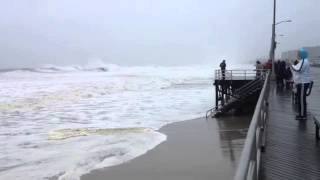 Hurricane Sandy nears Rockaway Beach [upl. by Ettelliw]