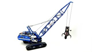 Lego Technic 42042 Crawler Crane Speed Build [upl. by Ahsetel307]