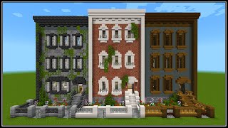 Minecraft How to Build a Townhouse 2  PART 1 [upl. by Oiciruam]