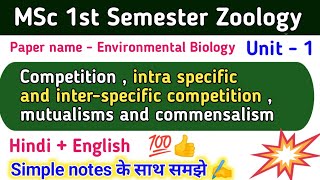 Competition mutualisms commensalism mutualismcommensalismcompetitionintraspecific compitition [upl. by Ecnerrot]