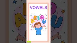 Vowels and Vowel Words For Kids vowels shorts [upl. by Oicelem]