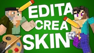 COMO HACER SKINS PARA MINECRAFT TODAS LAS VERSIONES  FÁCIL RÁPIDO Y ONLINE [upl. by Ycaj]