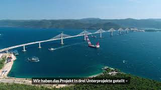 Peljesac Brücke deutsche Untertitel [upl. by Reste]