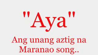 Aya  Mally Lyric Video [upl. by Azmuh]