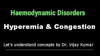 Hyperemia And Congestion Pathology  Hyperemia In Hindi  Passive Congestion  Pathology Lectures [upl. by Nnek]