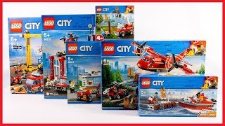 ALL LEGO CITY FIRE BRIGADE 2019 COMPILATIONCOLLECTION SPEED BUILD [upl. by Dimitry]