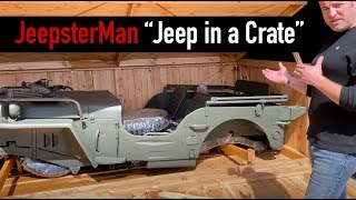 1942 Willys MB quotJeep in a Cratequot  JeepsterMan [upl. by Muscolo]