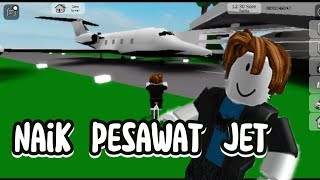 Naik Pesawat Jet di Roblox Brookhaven  Seru bangetttt 😍 [upl. by Keegan]