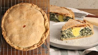 Italian Savory Easter Pie Torta Pasqualina  Episode 1244 [upl. by Hazeghi249]