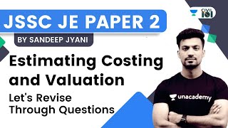 JSSC JE PAPER 2  Lets Revise Through Questions  Estimating Costing and Valuation  Sandeep Jyani [upl. by Ainiger]