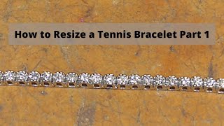 How to Resize a 14kt White Gold Diamond Tennis Bracelet  Jewelry Repair Tutorial Part 1 [upl. by Couhp]