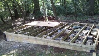 How To Build a Level Shed tiny houses barn foundation platform by Jon Peters [upl. by Nimzzaj117]