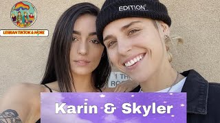 The Most Beautiful Lesbian Couple On Tiktok  Karin and Skyler  Lesbian Tiktok Compilation [upl. by Rosenbaum]