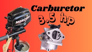 Mercury 35 hp 4 stroke carburetor cleaning [upl. by Inoek622]