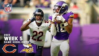 Chicago Bears vs Minnesota Vikings  2022 Week 5 Game Highlights [upl. by Oijres912]