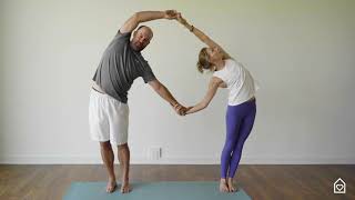 Couples Yoga Guided Instructions  Date Night In Box [upl. by Muffin]