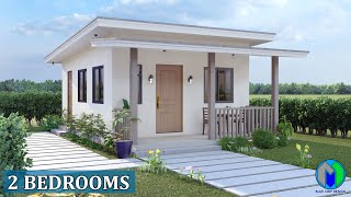 SMALL HOUSE DESIGN 40sqm 2 BEDROOMS [upl. by Notyalk310]