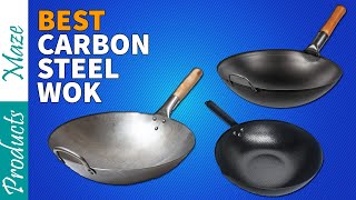 5 Best Carbon Steel Woks Reviewed in 2024  Top Rated Carbon Steel Woks For the Money [upl. by Drandell]