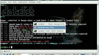 Creating date wordlists with datelist v04 [upl. by Dine]