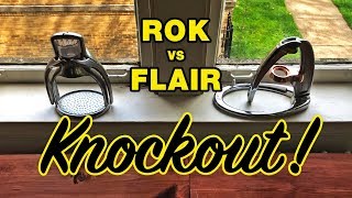 Rok vs Flair Espresso Maker  KNOCKOUT [upl. by Ynnos]