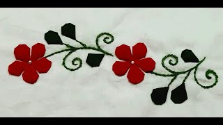 How to Applique work  এপ্লিকের জামার কাজ  How to do applique work by hand step by step [upl. by Timofei619]