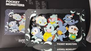 Paper Theater Pokemon Water Starters [upl. by Eidnac]