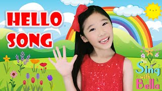 Hello Song Hello Hello How Are You with Lyrics and actions  Hello Song for Kids by Sing with Bella [upl. by Hsirt788]