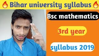 Bsc 3rd year math syllabus Bsc math part 3 syllabus of BRABU 2019 [upl. by Chavez]