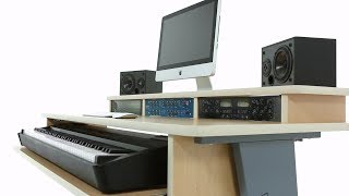 AZ2 Maple Keyboard Studio Desk [upl. by Ecirtnas]