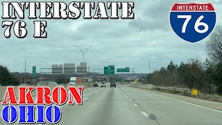 I76 East  Akron  Ohio  4K Highway Drive [upl. by Enialem102]