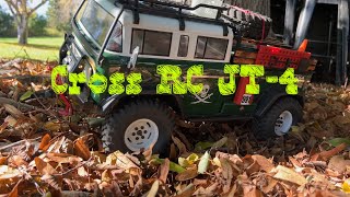 Cross RC EMo JT4 4x4 build and crawl on backyard course [upl. by Ulund]