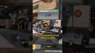 BEST GUNSMITH FOR MG42 CODM shorts codm [upl. by Mihe50]