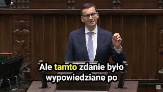 Rządzący oblali egzamin podczas powodzi  wystąpienie MMorawieckiego podczas 18 posiedzenia Sejmu [upl. by Analak]