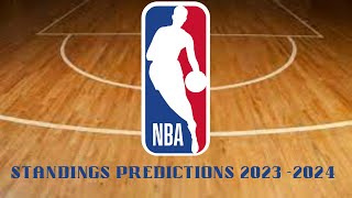 NBA Standings Predictions 202324 With whispersports And TheSportsCritic [upl. by Sadick]