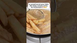 Le secret pour faire des frites comme celles de McDonald’s‼️🤯🤤 cooking recette frites pourtoi [upl. by Nessnaj]