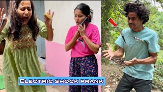 Electric shock prank ⚡️🔥  funny [upl. by Dowdell]