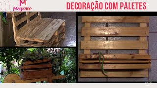 3 DIY Ideias lindas no jardim  paletes sustentabilidade [upl. by Eneluqcaj]