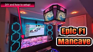 Epic F1 Mancave  DIY and How I Setup [upl. by Isolda]