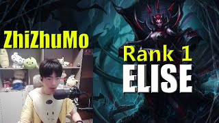 ZhiZhuMo Elise vs Graves 14 Kills  Rank 1 Elise Guide [upl. by Einreb]