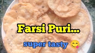 farsi Puri recipe simple recipe how to make namkeen Farsi Puri [upl. by Broder]