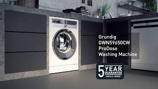 ProDose Washing Machine GWN59650CW  Grundig [upl. by Nolyk]