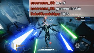 DESTROYING with General Grievous  Star Wars Battlefront 2  Supremacy 269 Kills [upl. by Drusie819]